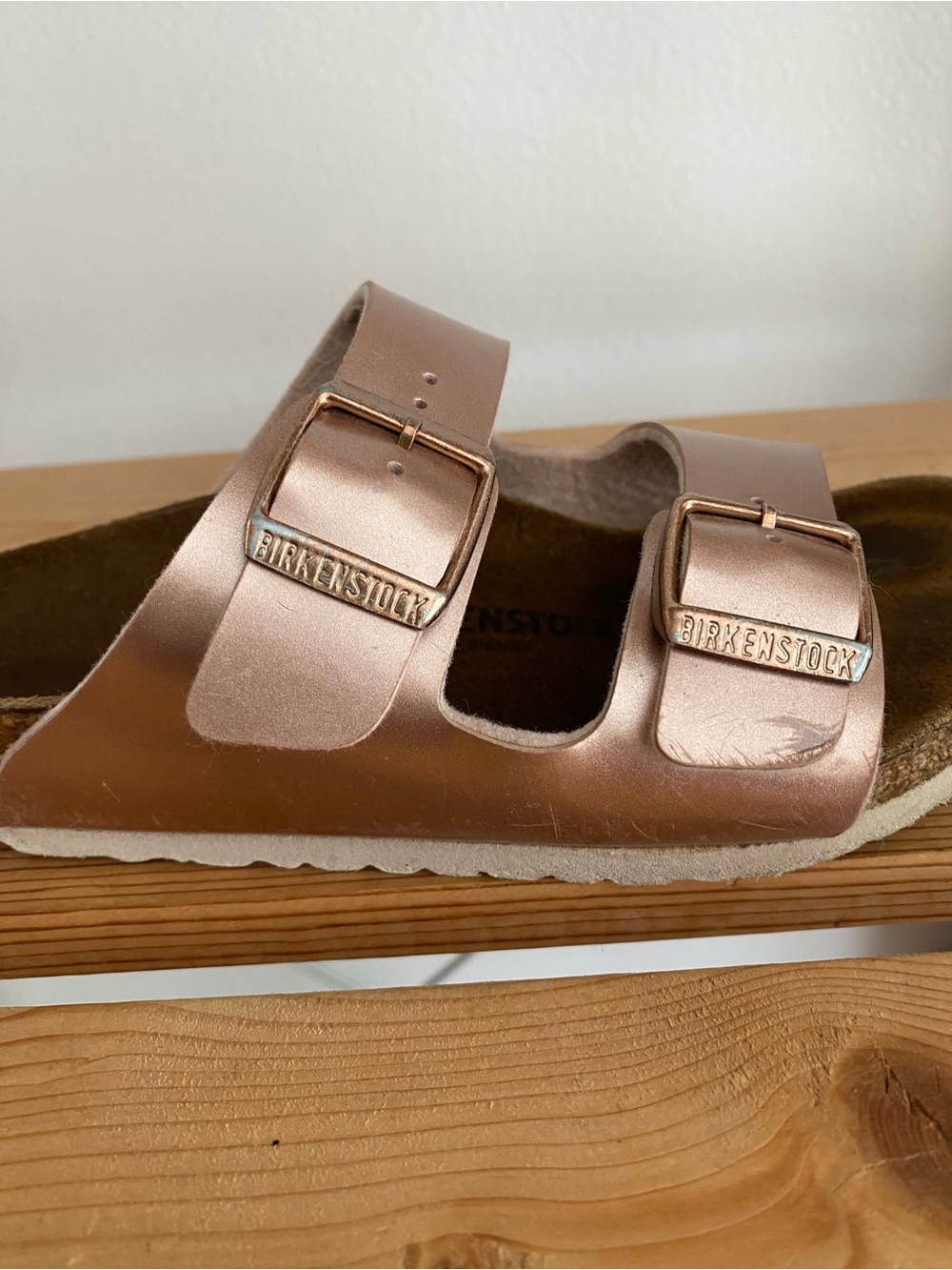Birkenstock Arizona Kids Electric Metallic Copper Sandals 11 - Picture 6 of 14